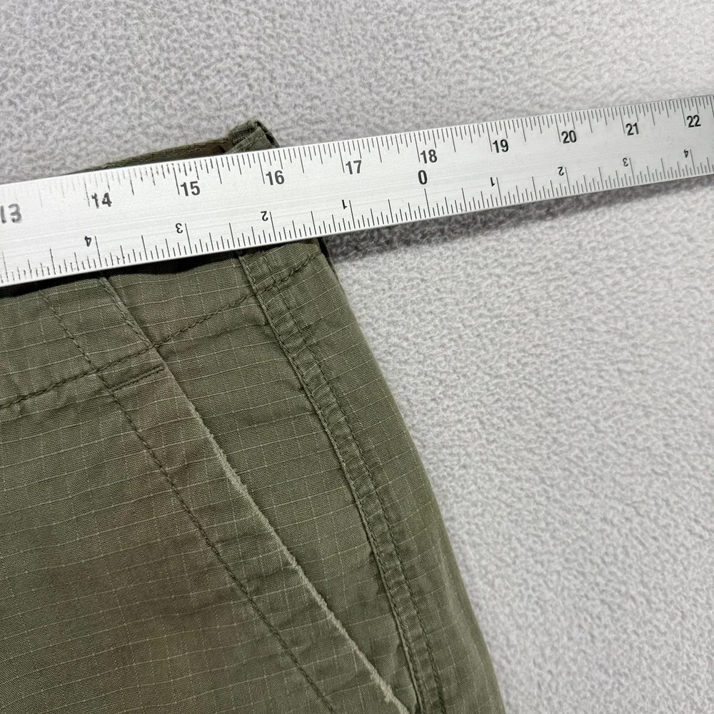 J.Crew Cargo Shorts Mens 31 Green Ripstop Cotton Casual Utility Vintage y2k 10
